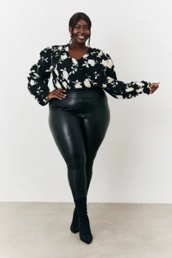 Floral Wrap Bodysuit|In The Style Outlet