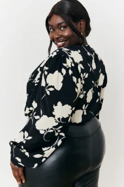 Floral Wrap Bodysuit|In The Style Outlet