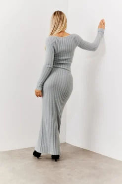 Fluffy Rib Co-Ord Knitted Jumper|In The Style Hot