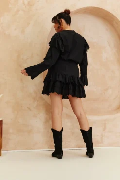 Frill Crochet Detail Co Ord Skirt|In The Style Sale