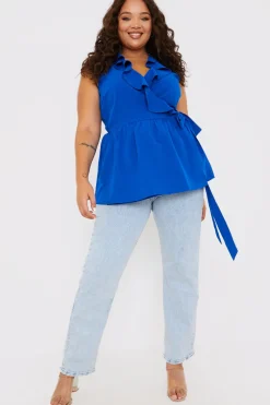 Frill Wrap Top|In the Style Hot