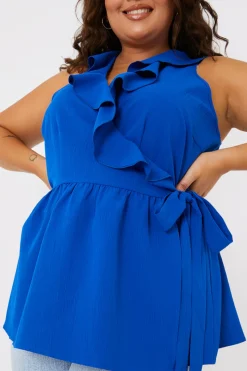 Frill Wrap Top|In the Style Hot