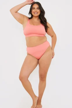 Fuller Support Crinkle Sqaure Neck Bikni Top|In the Style