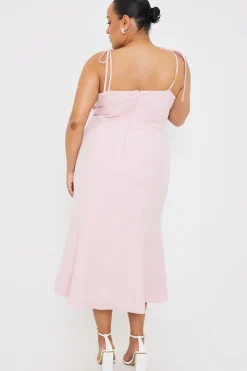 Gathered Bust Midi Dress|In the Style Outlet
