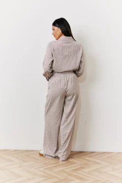 Geo Printed Wide Leg Trousers|In the Style New