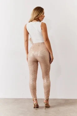 Premium Sequin Leggings|In the Style Clearance