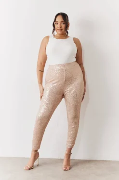Premium Sequin Leggings|In the Style Clearance
