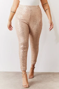 Premium Sequin Leggings|In the Style Clearance