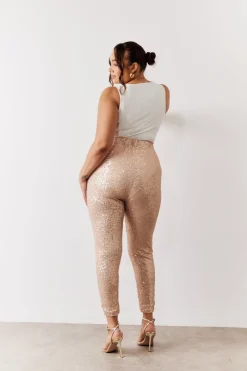 Premium Sequin Leggings|In the Style Clearance