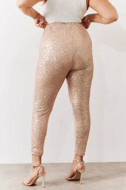Premium Sequin Leggings|In the Style Clearance