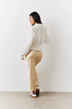 Satin Midi Skirt|In the Style Discount