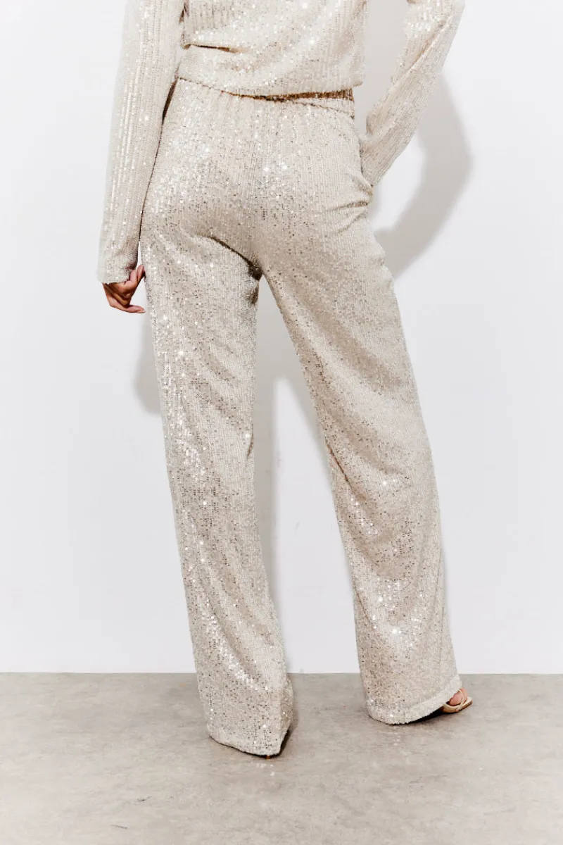 Sequin Wide Leg Trouser|In the Style Best