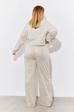 Sequin Wide Leg Trouser|In the Style Best