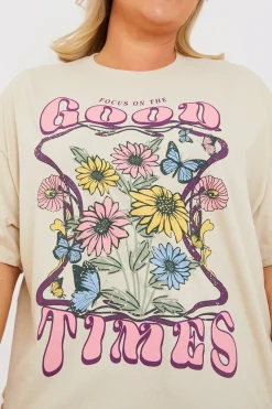 Good Times Motif T-Shirt|In The Style Sale
