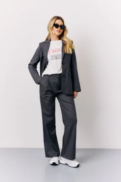 Pinstripe Tailored Blazer|In the Style Clearance