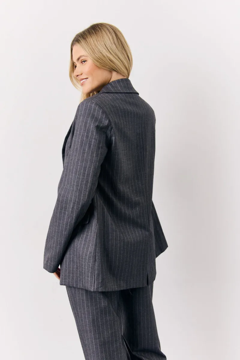 Pinstripe Tailored Blazer|In the Style Clearance