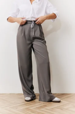 Waistband Detail Tailored Trouser|In The Style Online