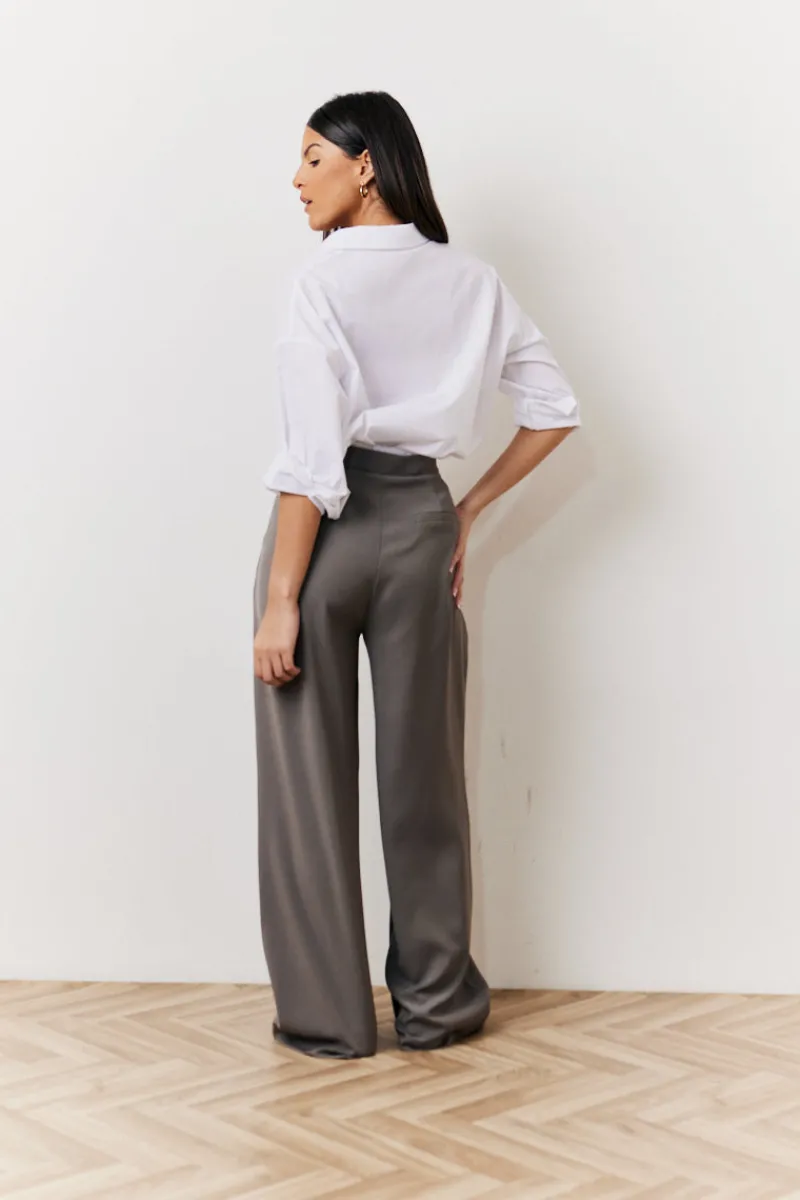Waistband Detail Tailored Trouser|In The Style Online