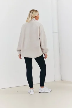 Half Zip Borg Pull Over Jacket|In the Style Hot