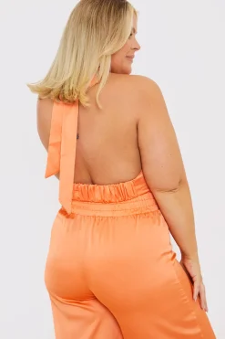 Halterneck Cross Over Top|In The Style Clearance