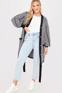Herringbone Belted Cardigan|In the Style Best