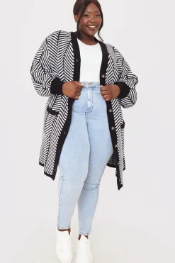 Herringbone Belted Cardigan|In the Style Best