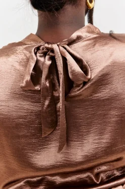 High Neck Wrap Co-Ord Top|In the Style Online