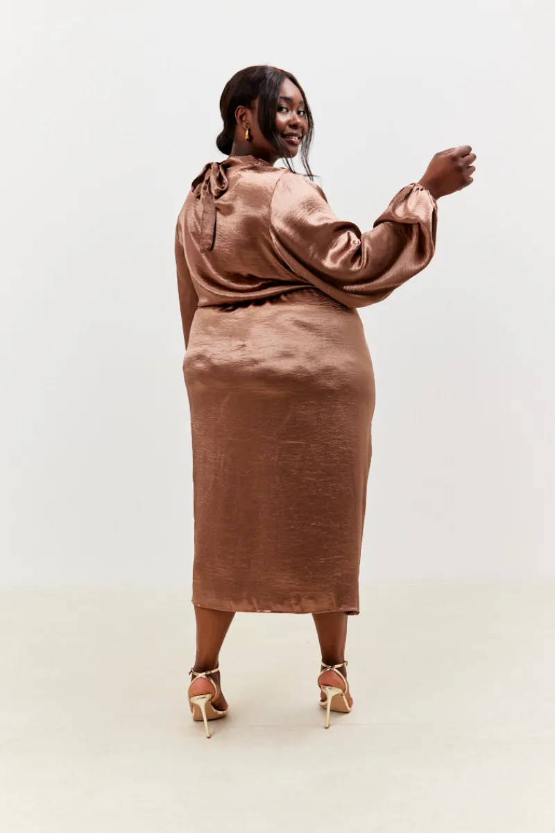 High Neck Wrap Co-Ord Top|In the Style Online