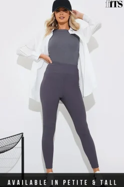 High Waisted Sculpt and Control Ribbed Leggings|Fits Best