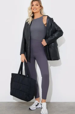 High Waisted Sculpt and Control Ribbed Leggings|Fits Best
