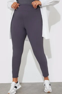 High Waisted Sculpt and Control Ribbed Leggings|Fits Best
