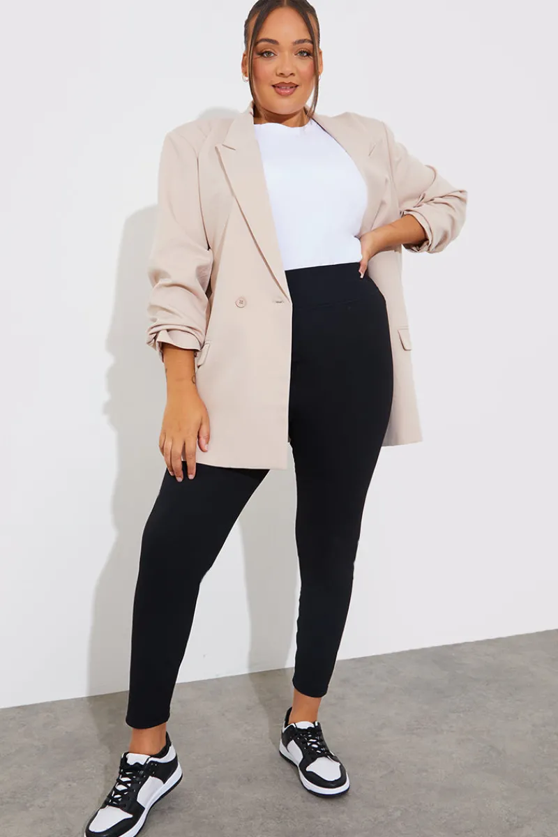High Waisted Sculpt and Control Ribbed Leggings|Fits Best