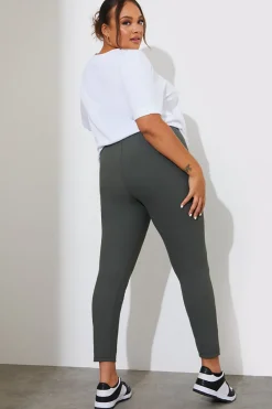 High Waisted Sculpt and Control Ribbed Leggings|Fits Best