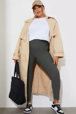 High Waisted Sculpt and Control Ribbed Leggings|Fits Best
