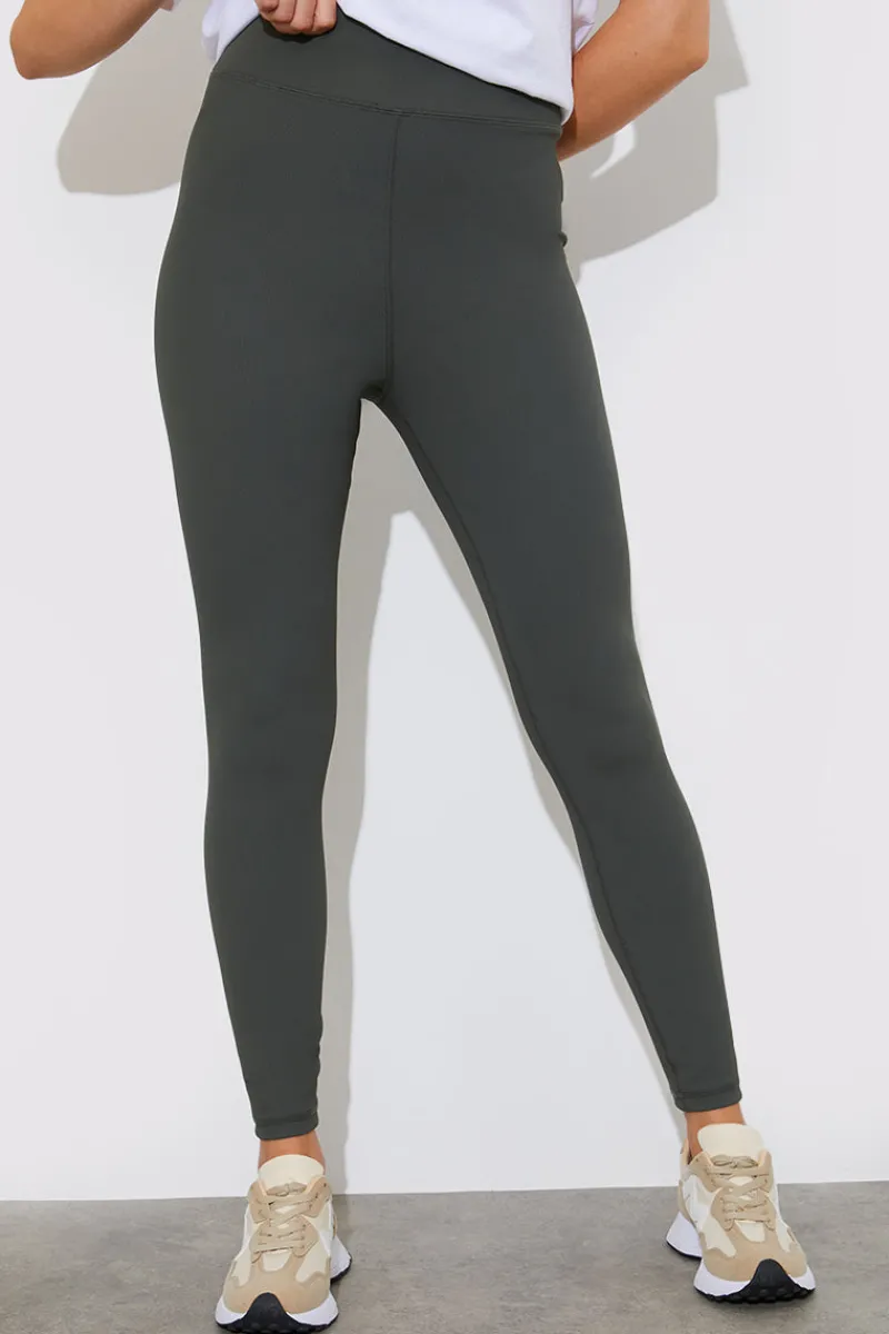 High Waisted Sculpt and Control Ribbed Leggings|Fits Best