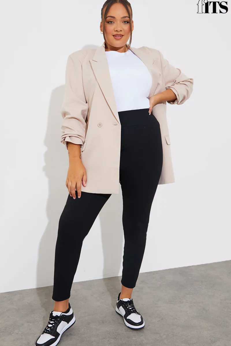 High Waisted Sculpt and Control Ribbed Leggings|Fits Best