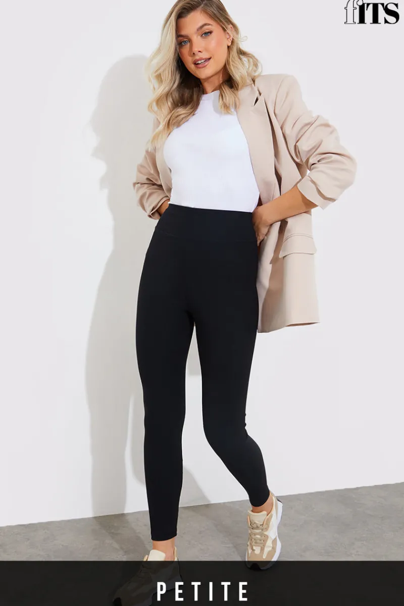 High Waisted Sculpt and Control Ribbed Leggings|Fits Best