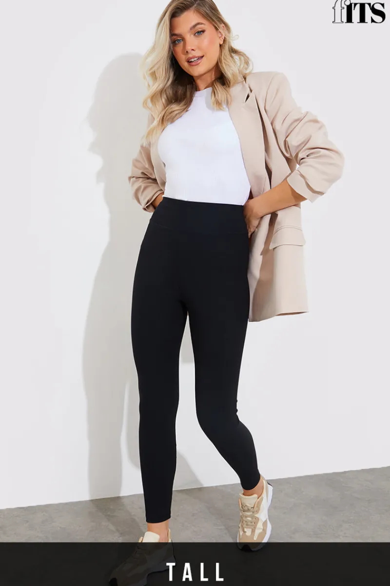 High Waisted Sculpt and Control Ribbed Leggings|Fits Best