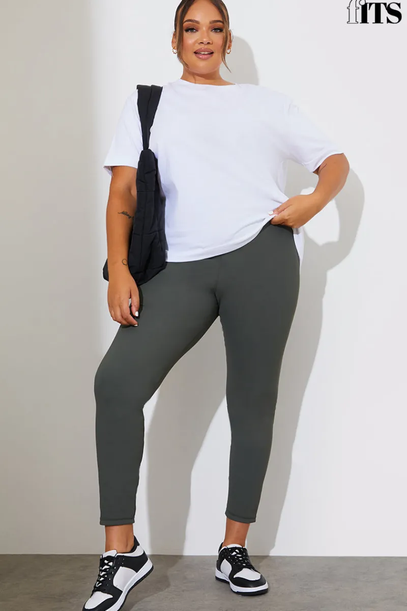 High Waisted Sculpt and Control Ribbed Leggings|Fits Best