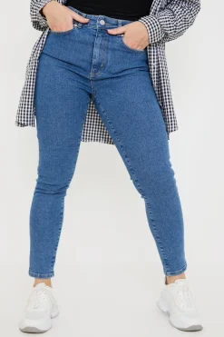 High Waisted Stretch Skinny Jeans|In the Style Outlet