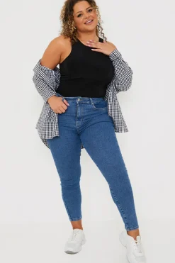 High Waisted Stretch Skinny Jeans|In the Style Outlet
