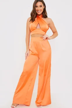 High Waisted Wide Leg Trouser|In The Style Discount