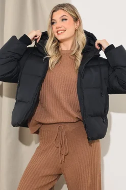 Hooded Puffer Jacket|In the Style Online