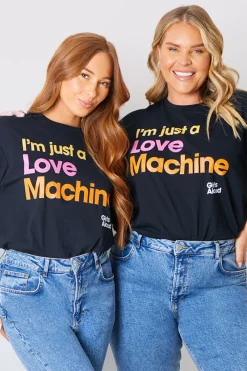I'm Just A Love Machine' Girls Aloud Slogan T-Shirt|In The Style Discount