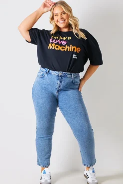 I'm Just A Love Machine' Girls Aloud Slogan T-Shirt|In The Style Discount
