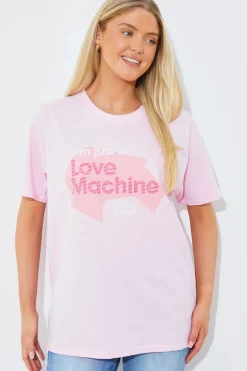 I'm Just a Love Machine' Slogan T-Shirt|In The Style Hot