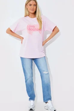 I'm Just a Love Machine' Slogan T-Shirt|In The Style Hot