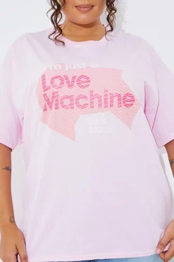 I'm Just a Love Machine' Slogan T-Shirt|In The Style Hot