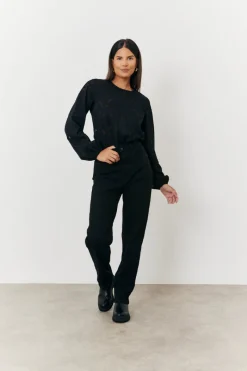 Jacquard Balloon Sleeve Bodysuit|In the Style Best