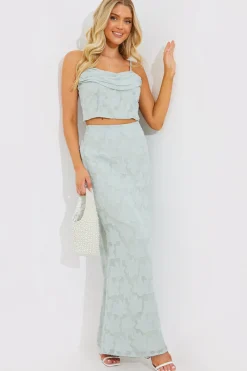 Jacquard Co-Ord Maxi Skirt|In the Style Clearance
